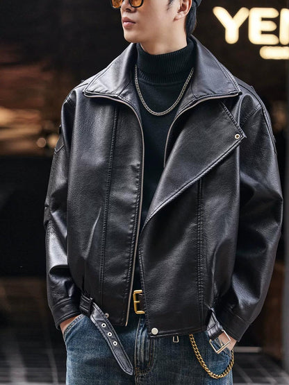 Retro Biker PU Leather Jacket