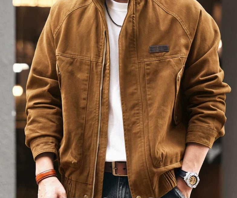 Retro Cotton Work Jacket