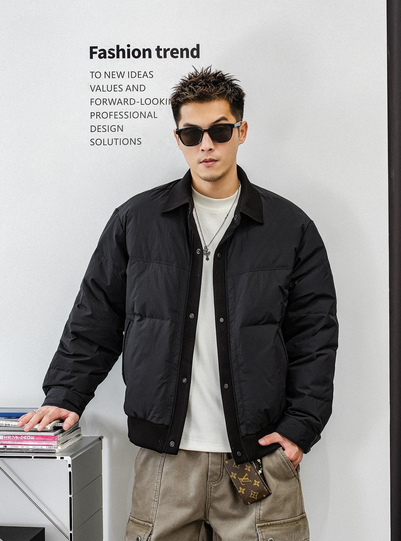 Men's heavy down jacket