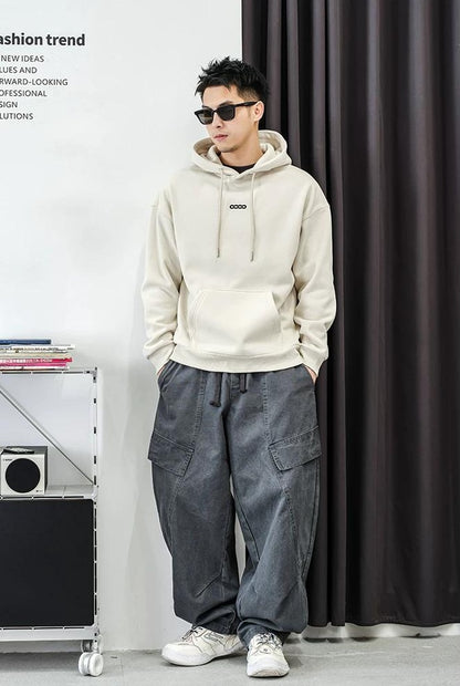 フーデッドフリースプルオーバージャケット