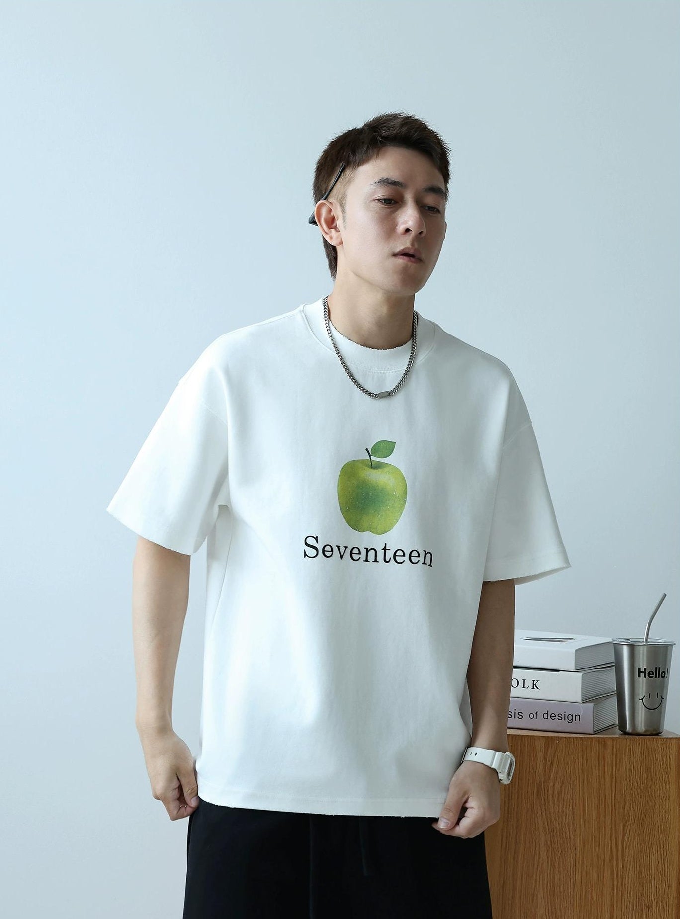 Heavyweight Apple Print Tee