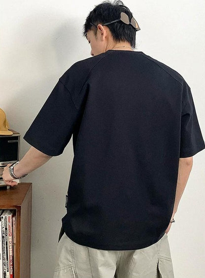 ヘビー刺繍ショートスリーブTシャツ