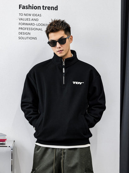 ZIPブラックフーディ