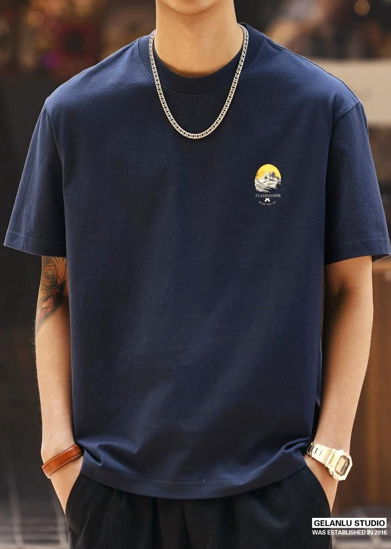 レトロプリントルーズTシャツ