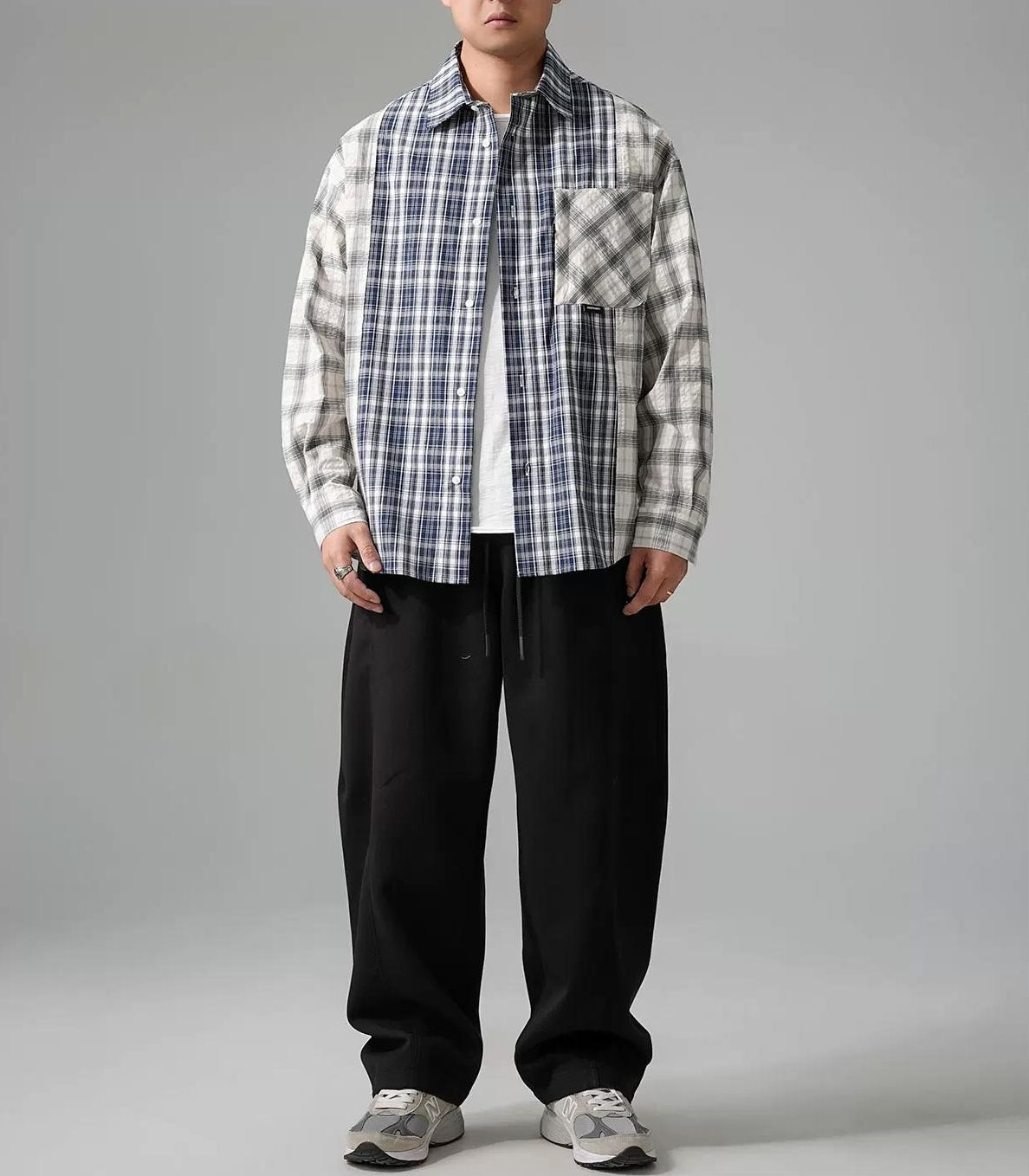 レトロ チェック柄シャツジャケット