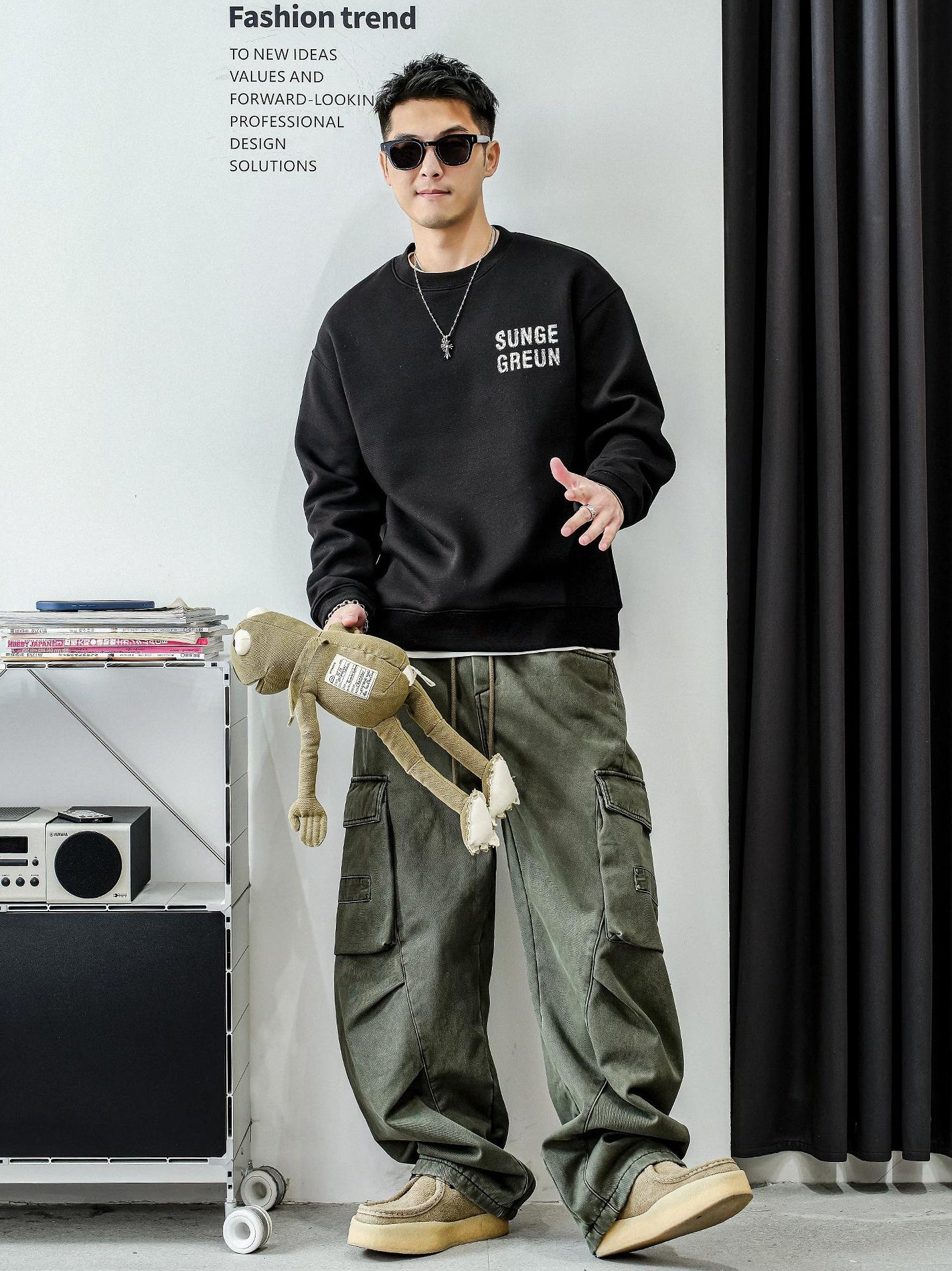 カジュアル フリース セーター トップ