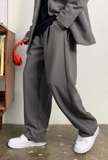 カジュアルルーズストレートパンツ
