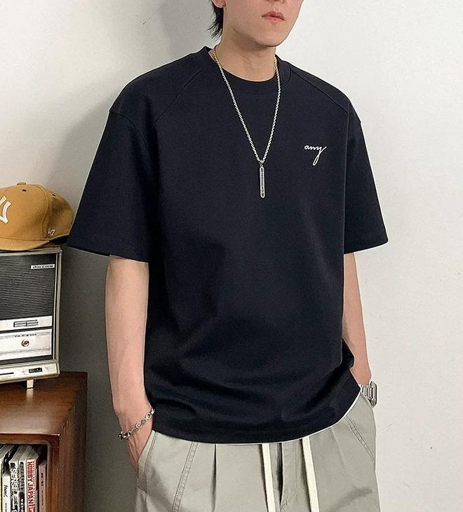 ヘビー刺繍ショートスリーブTシャツ
