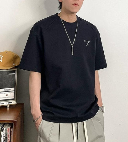 ヘビー刺繍ショートスリーブTシャツ