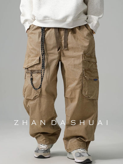 Wide-Leg Work Pants