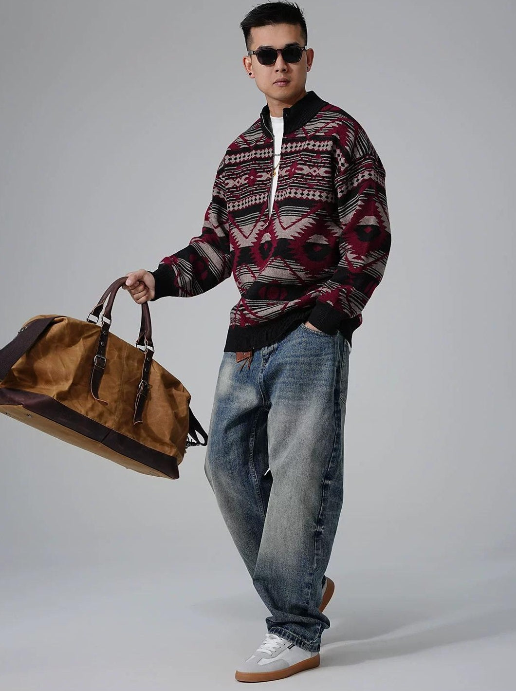 Heavyweight knit cardigan