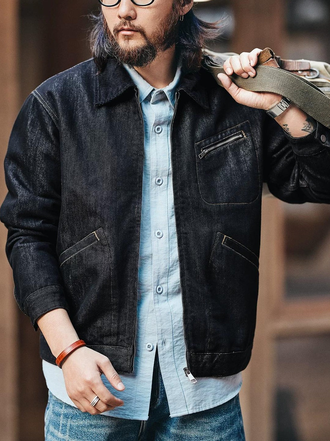 Casual Blue Denim Jacket