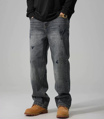 Retro Embroidered Casual Jeans