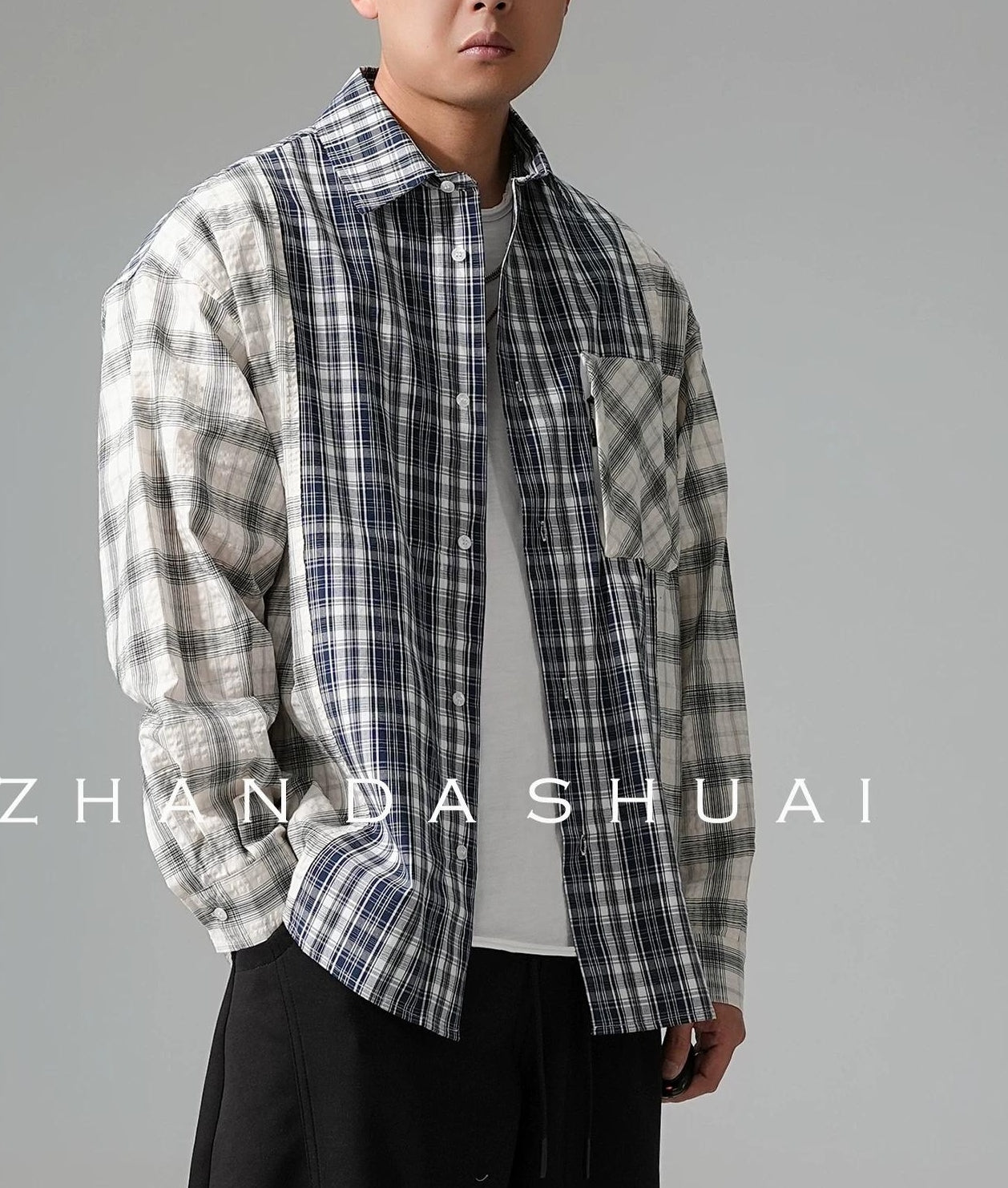 レトロ チェック柄シャツジャケット