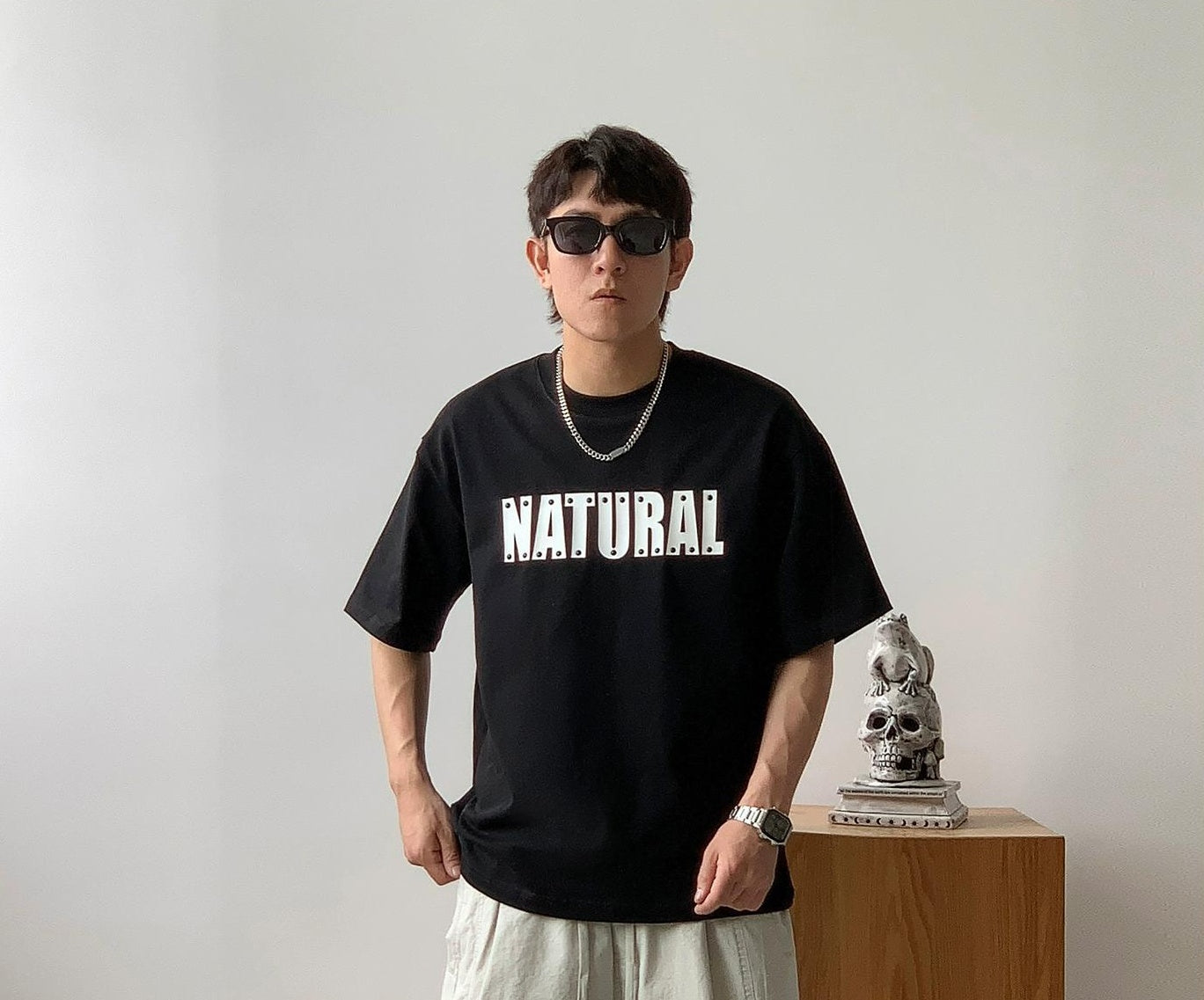 Rivet Print Short Sleeve T-Shirt