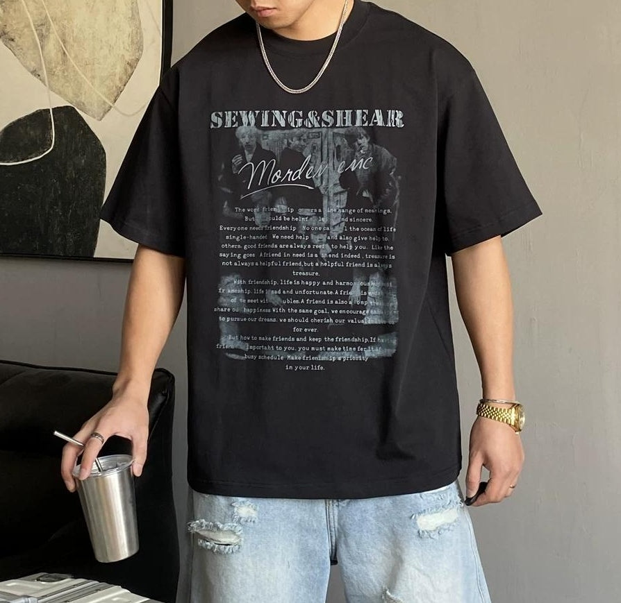 サマー カジュアル ギャングスタ Tシャツ