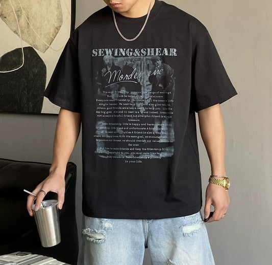 サマー カジュアル ギャングスタ Tシャツ