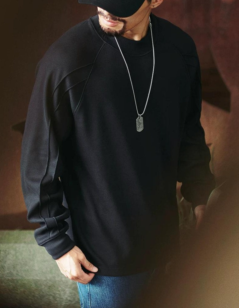 オーバーサイズ サーマル ロングスリーブ Tシャツ