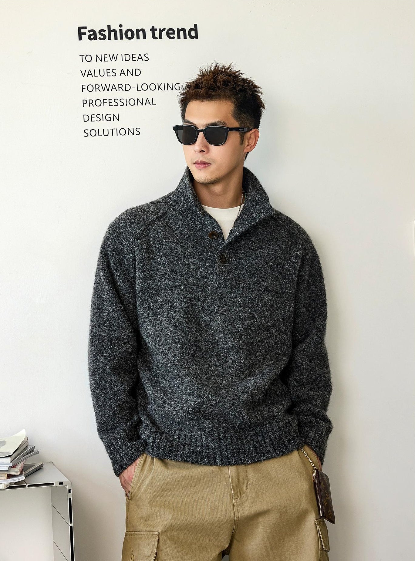 心地よいウールブレンドジャンパー