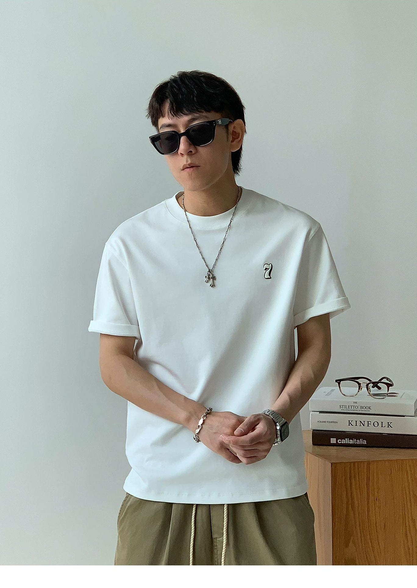220g Number Logo Casual Tee