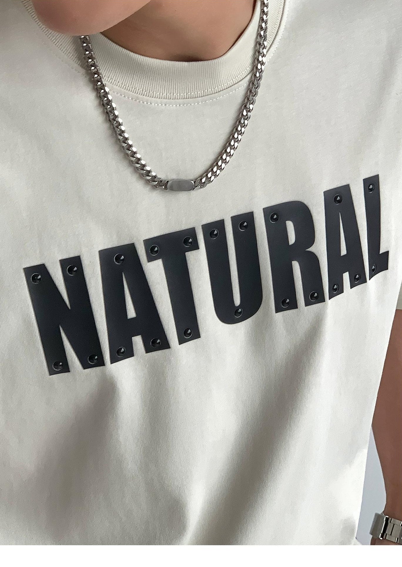 Rivet Print Short Sleeve T-Shirt