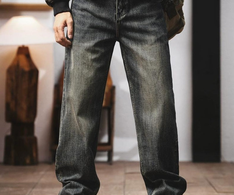 レトロヘビーウェイトワイドジーンズ