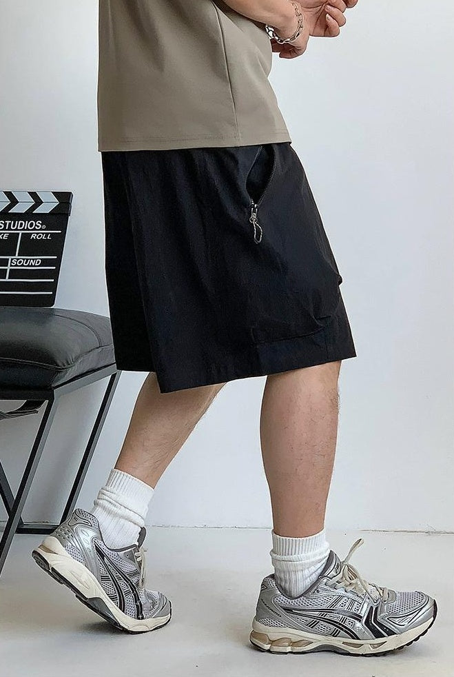 Men's Casual Zipper Shorts