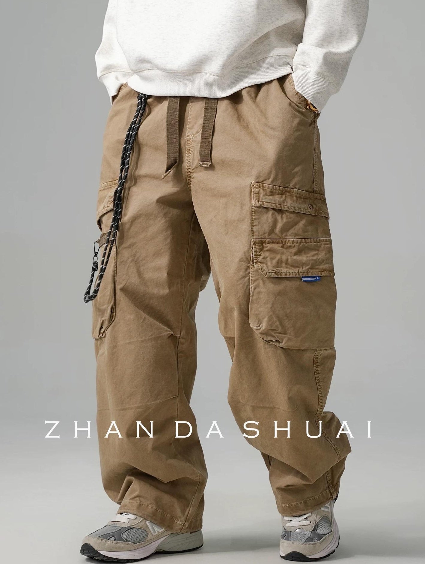 Wide-Leg Work Pants