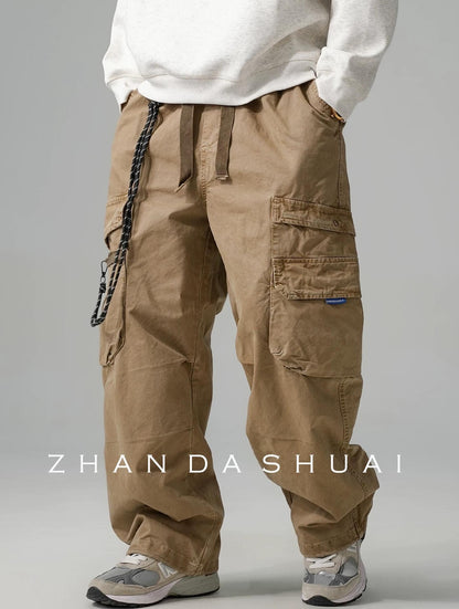 Wide-Leg Work Pants