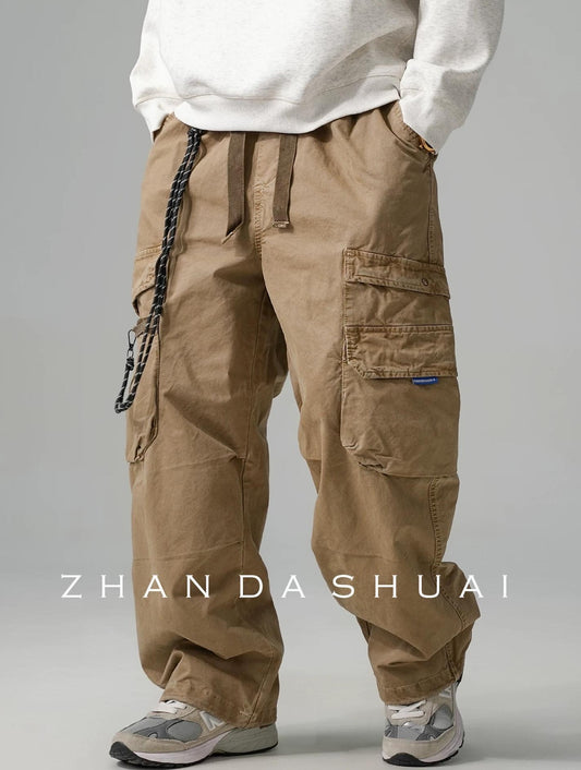 ワイドレッグ ワークパンツ