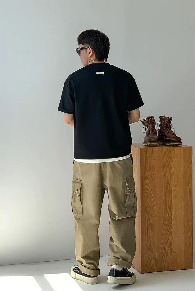 カジュアルソリッドカラーＴシャツ