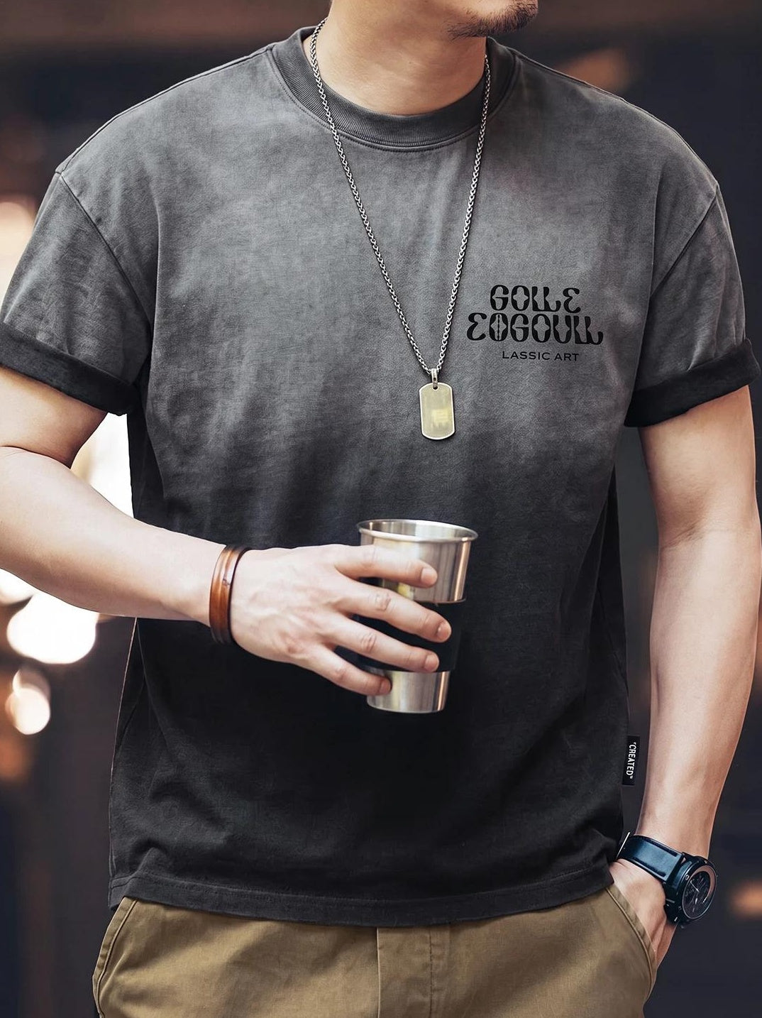 アメリカンウォッシュ グラデーション Tシャツ