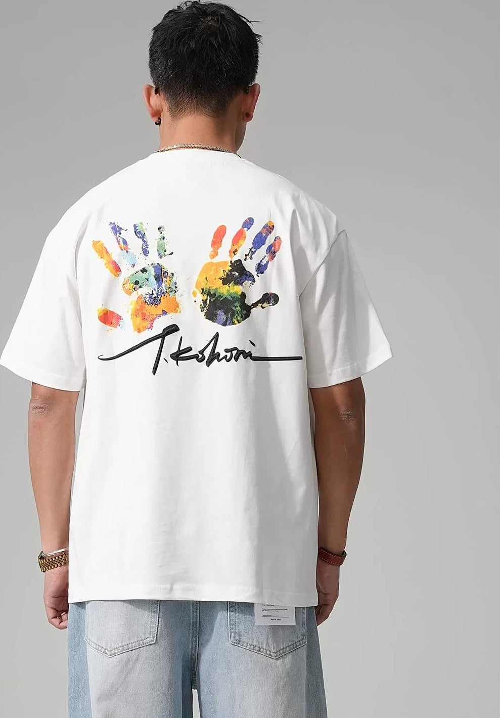 ヘビー プリント カジュアル Tシャツ