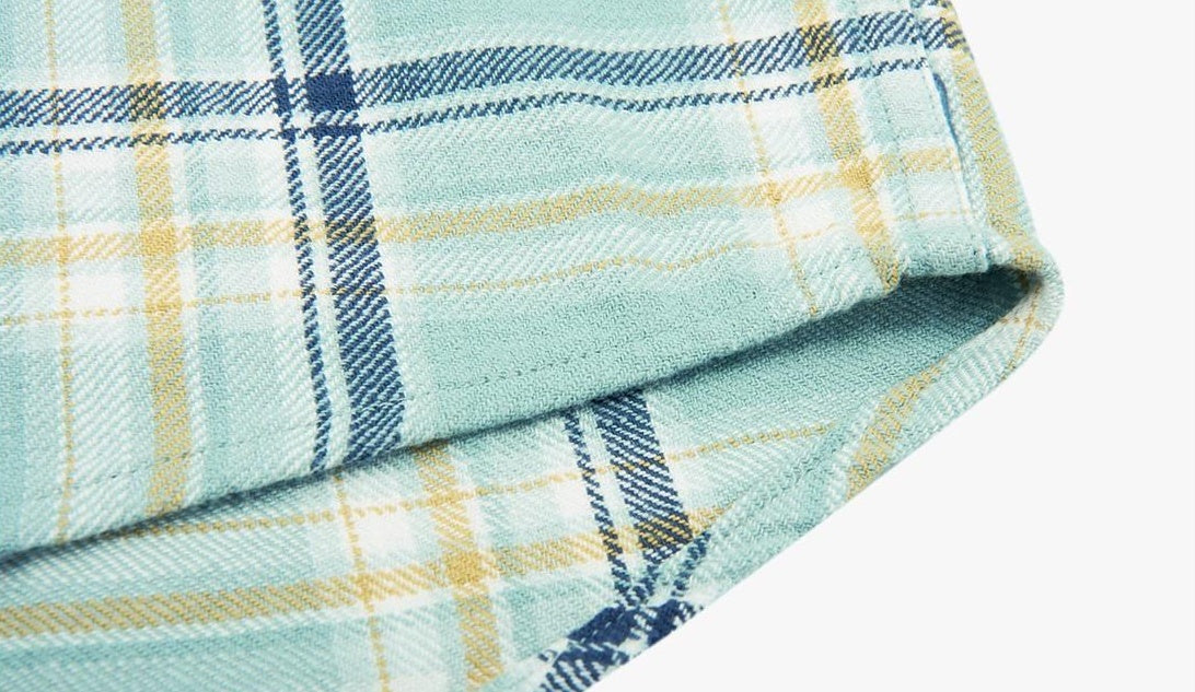 Plaid Spliced Long Sleeve Shirt