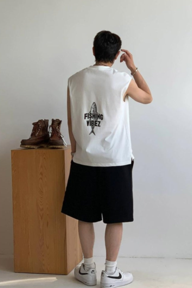 Breathable Cotton Sleeveless Tee