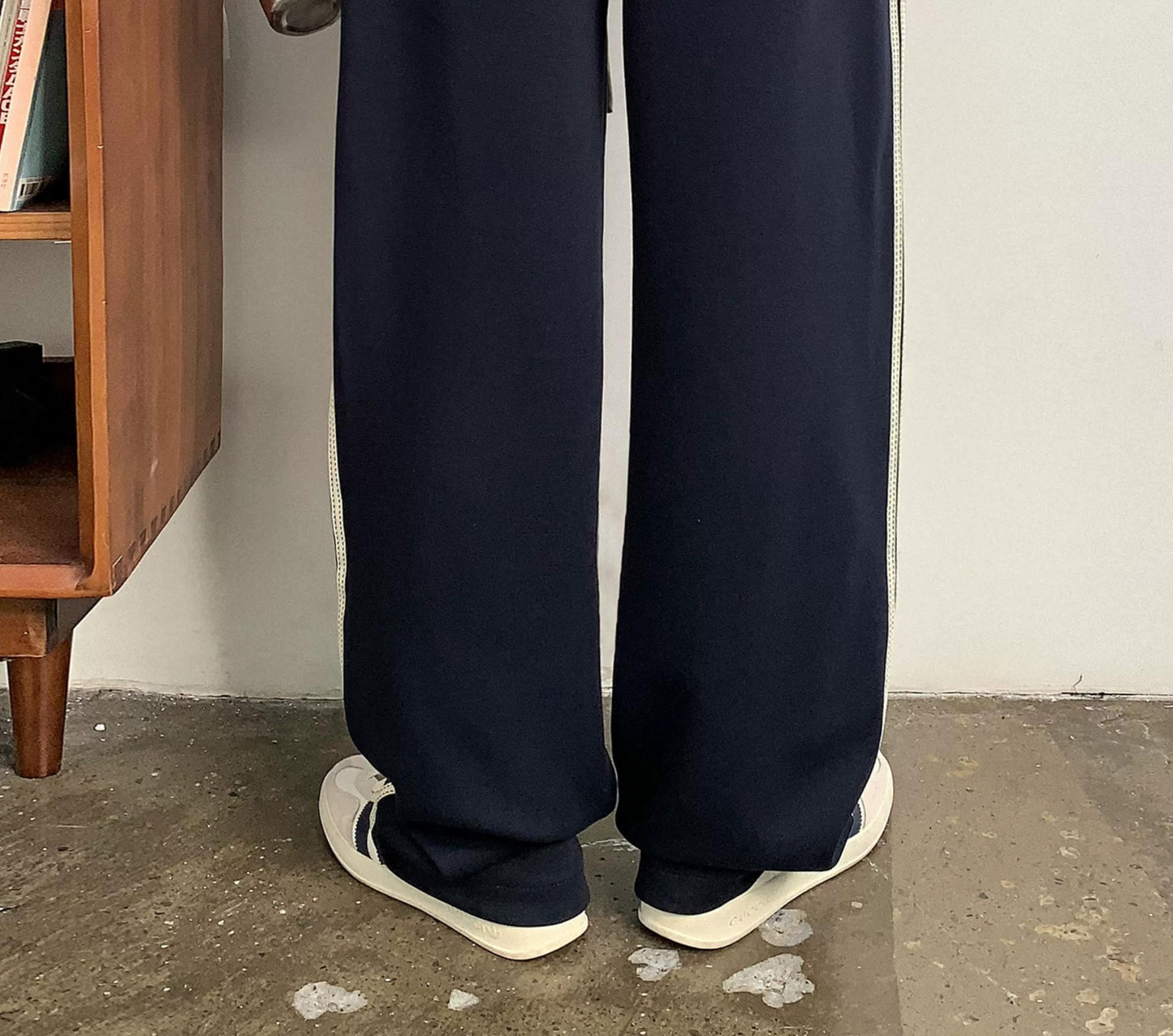 Casual Striped Elastic Pants