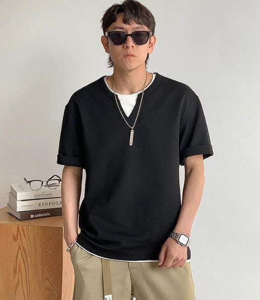 Casual Solid Color T-Shirt