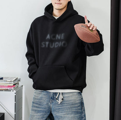 Fleece hooded jacket