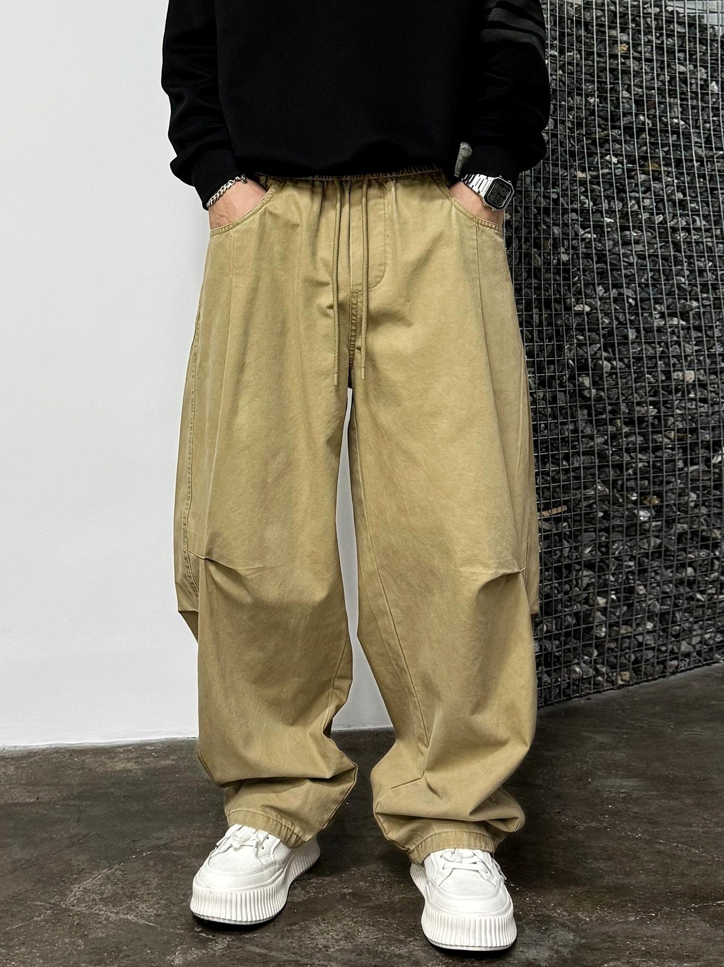 コージープリーツハーレムパンツ