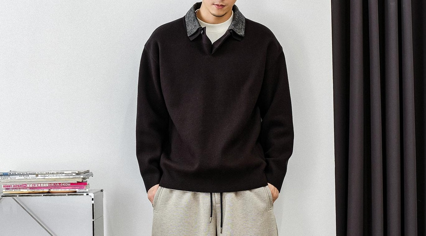 Casual Fake Two-Piece Jacket