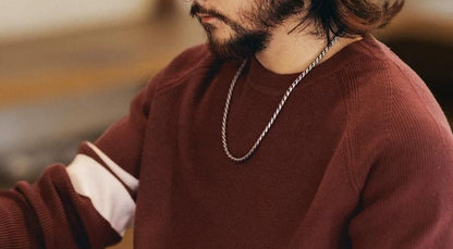 Retro Color Block Knit Sweater