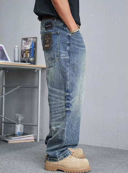 ヴィンテージクールストレートジーンズ