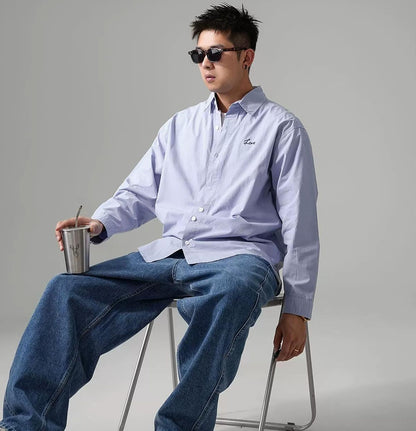 カジュアル刺繍シャツジャケット