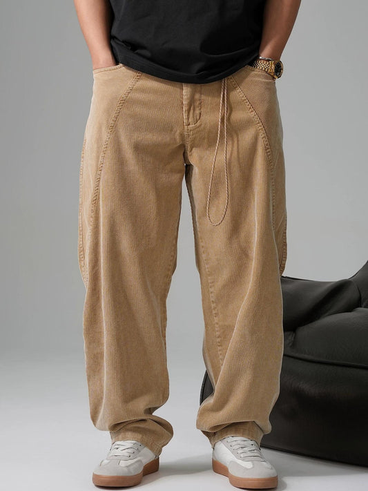 レトロ コーデュロイ ワイドパンツ