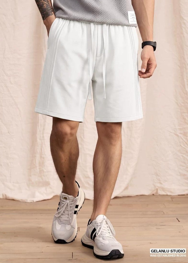 ストライプ パッチワーク スポーツパンツ