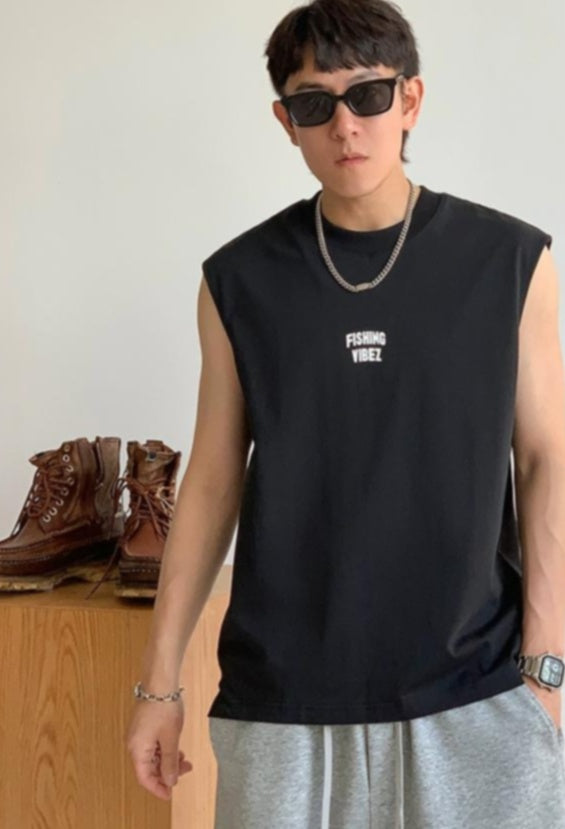 Breathable Cotton Sleeveless Tee
