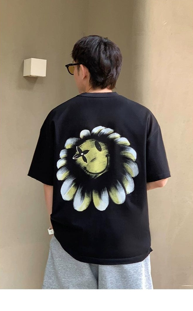 Flower Smiley Heavyweight Tee