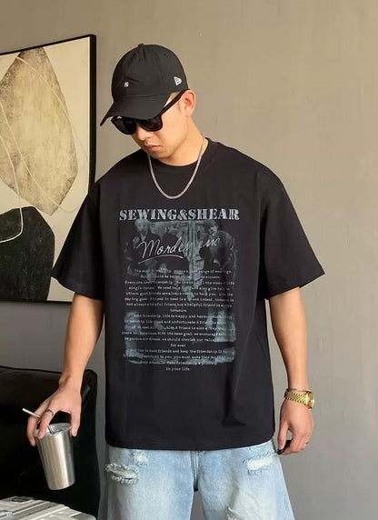 サマー カジュアル ギャングスタ Tシャツ