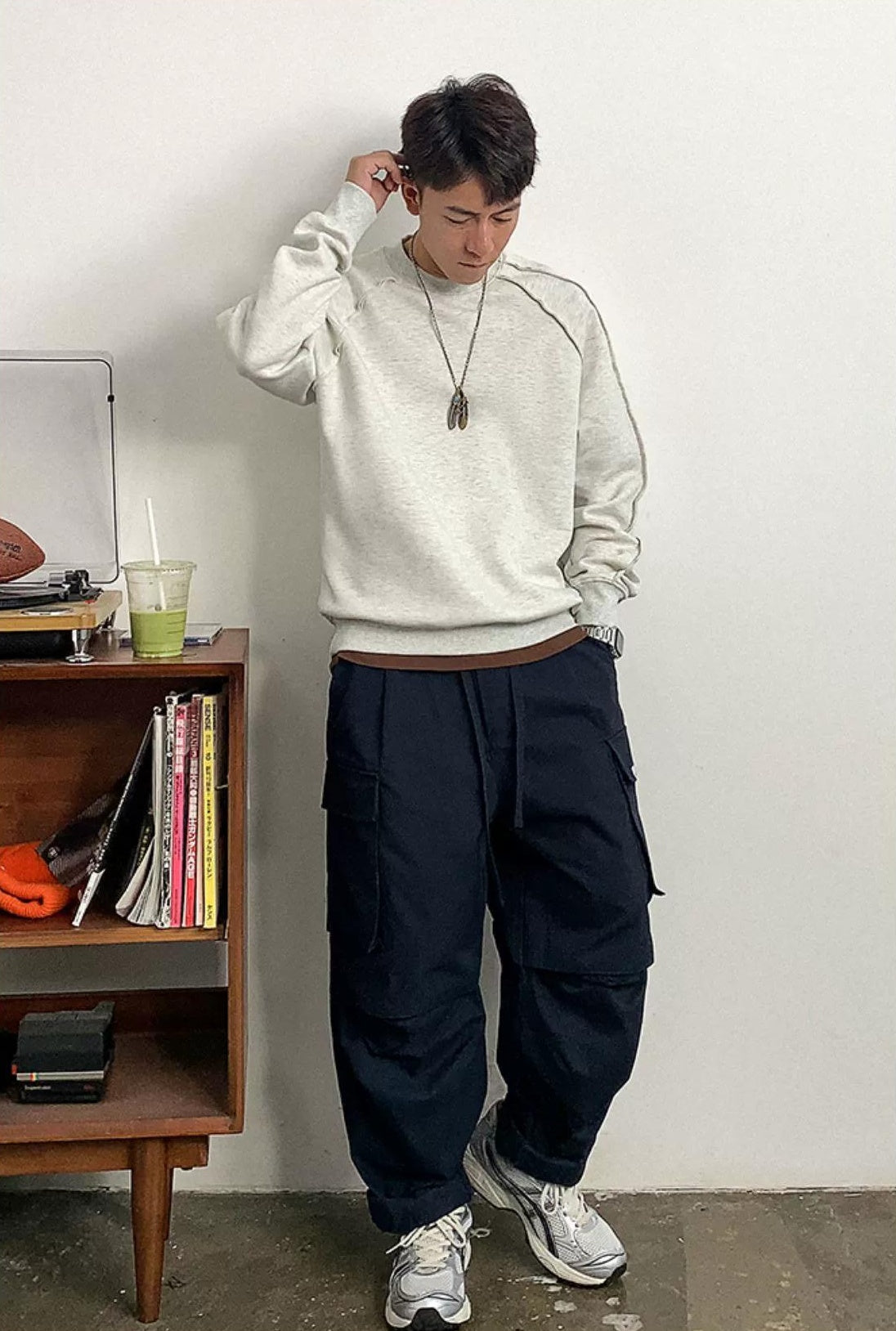 Casual Solid Color Sweatshirt