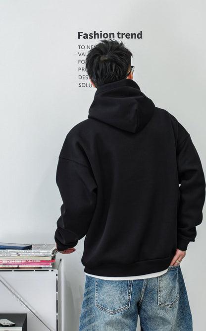 Fleece hooded jacket